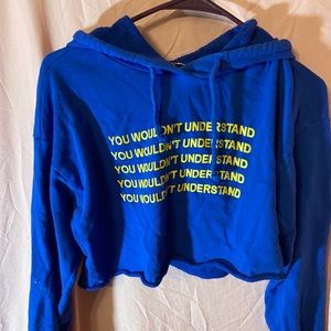 Fashion Nova cropped hoddie